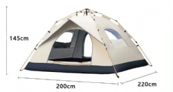 Fully automatic portable folding quick-opening camping tent