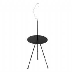 Aluminum alloy Small Round Table With Lamp Holder