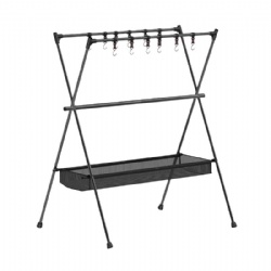 Outdoor camping hanging tripod + mesh bag