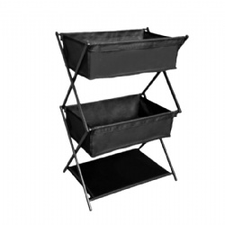 Outdoor portable folding Three-layer storage rack